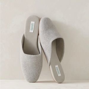 Haven Grey Flat Mules Slippers Size 11